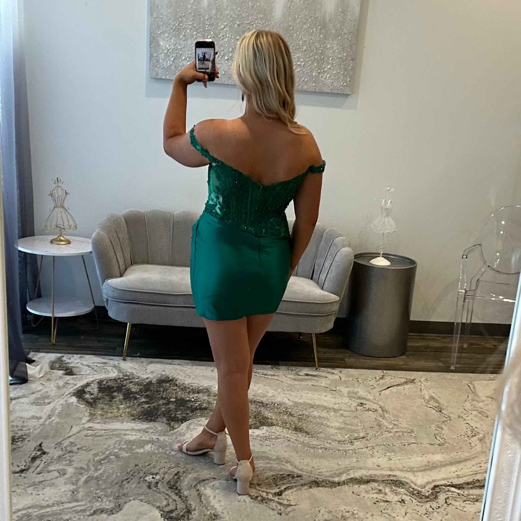 JoycesTPR Sherri Hill 57350 Emerald Back 