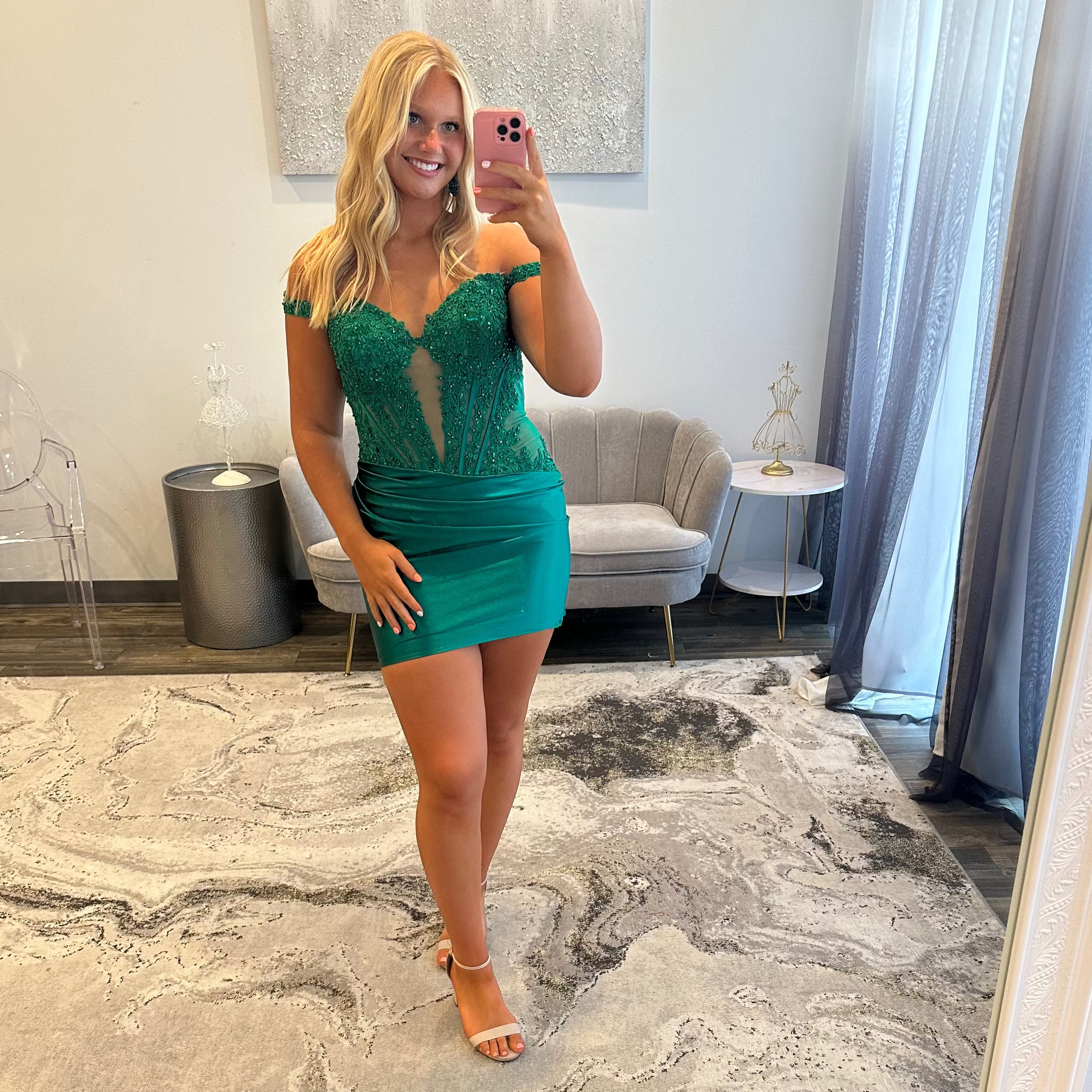 JoycesTPR Sherri Hill 57350 Emerald Dress