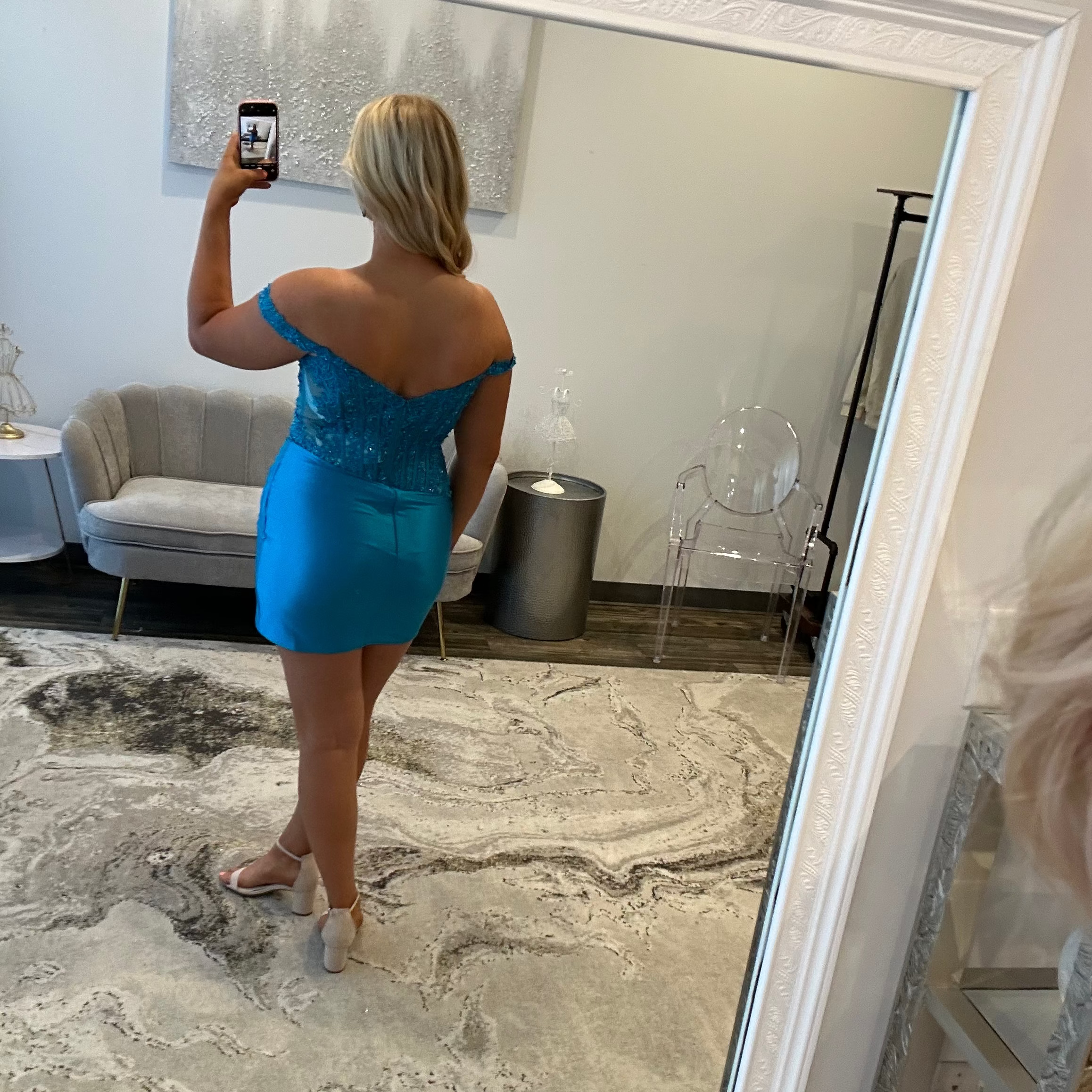JoycesTPR Sherri Hill 57350 Peacock Back