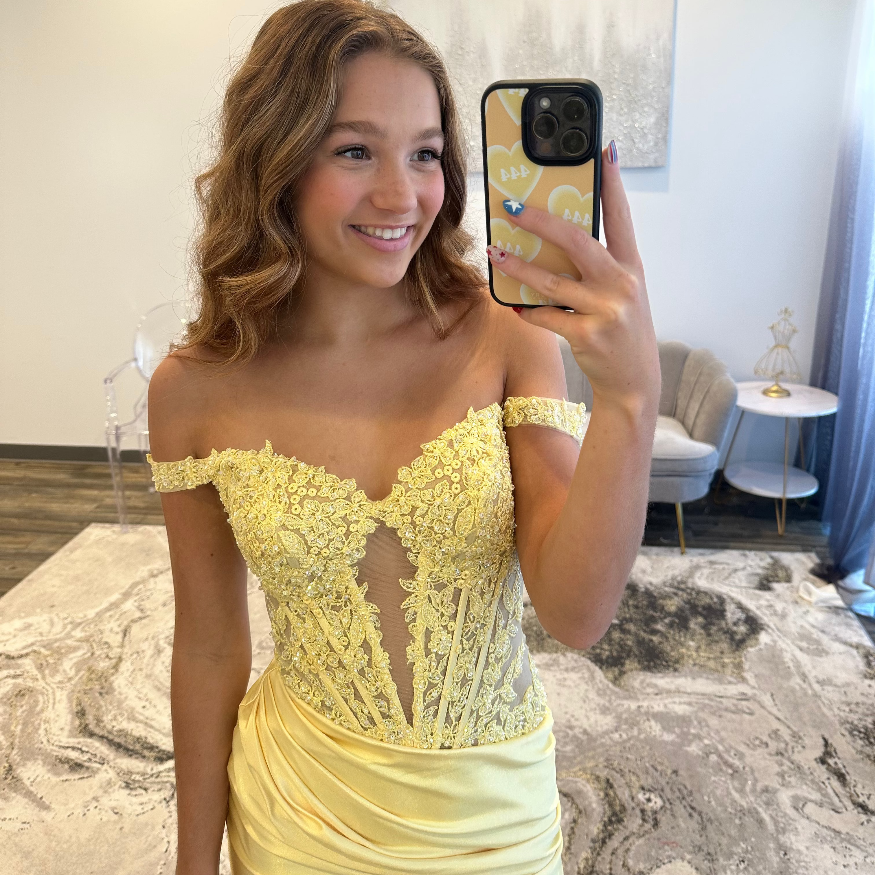 JoycesTPR Sherri Hill 57350 Yellow Close