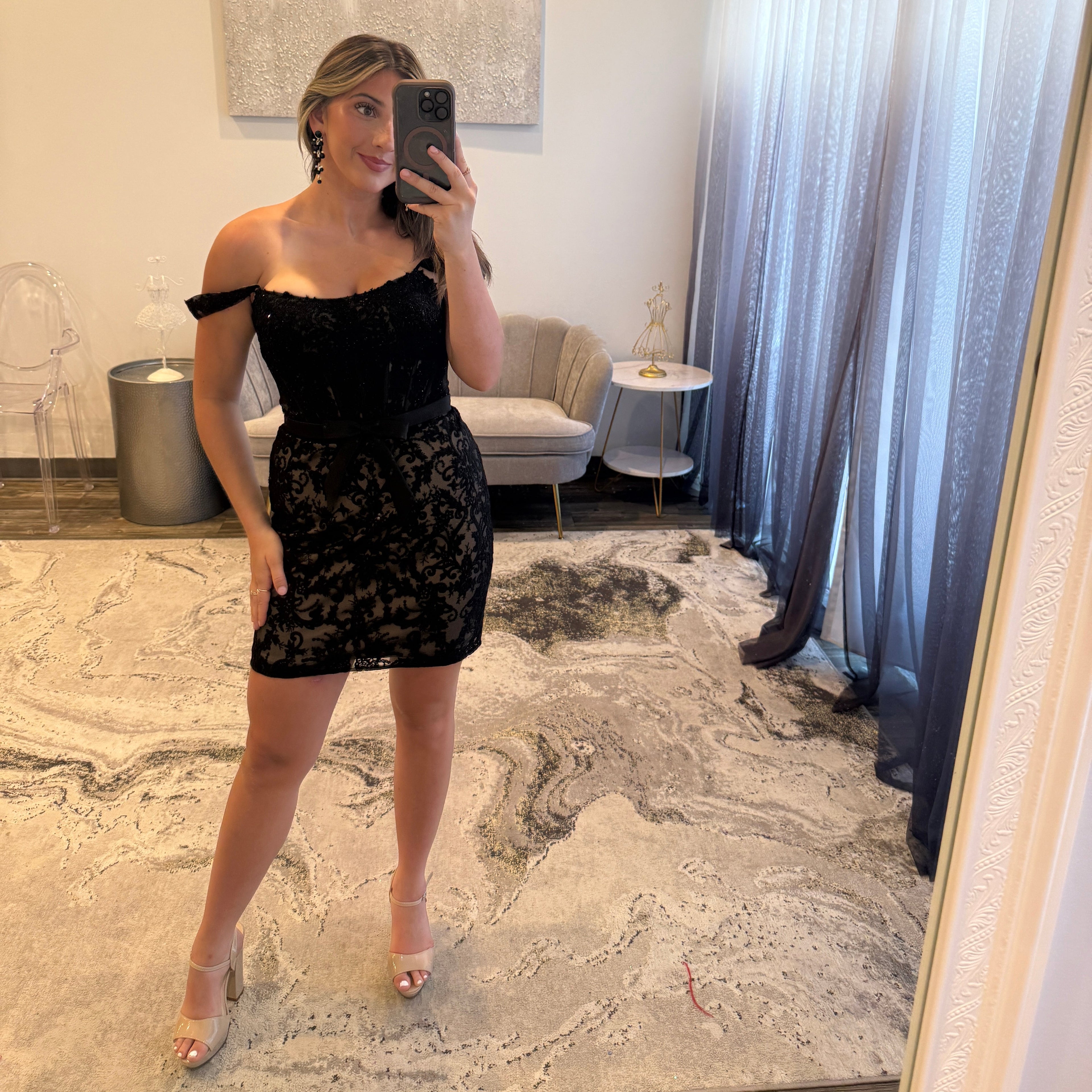 Sherri_Hill_57355_Black_Nude_Print