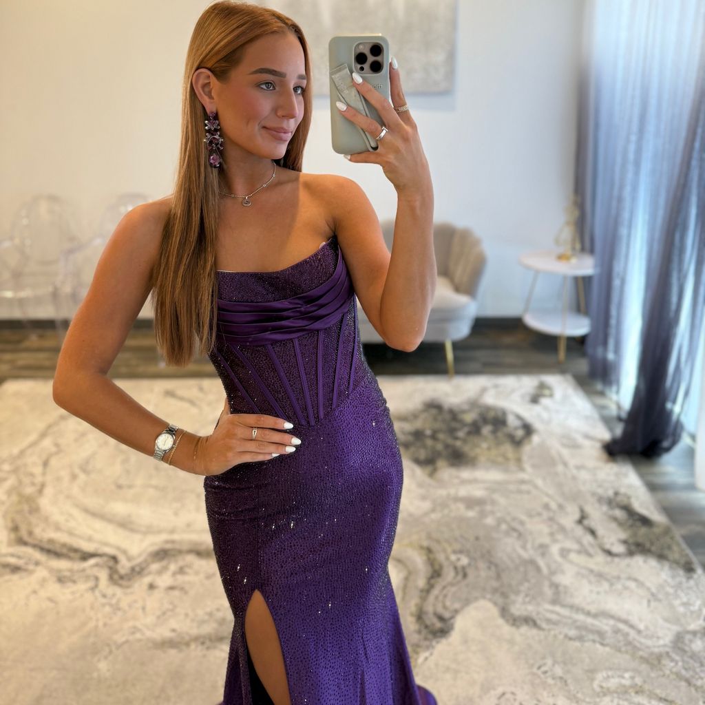 JoycesTPR Sherri Hill 57411 Plum Prom 