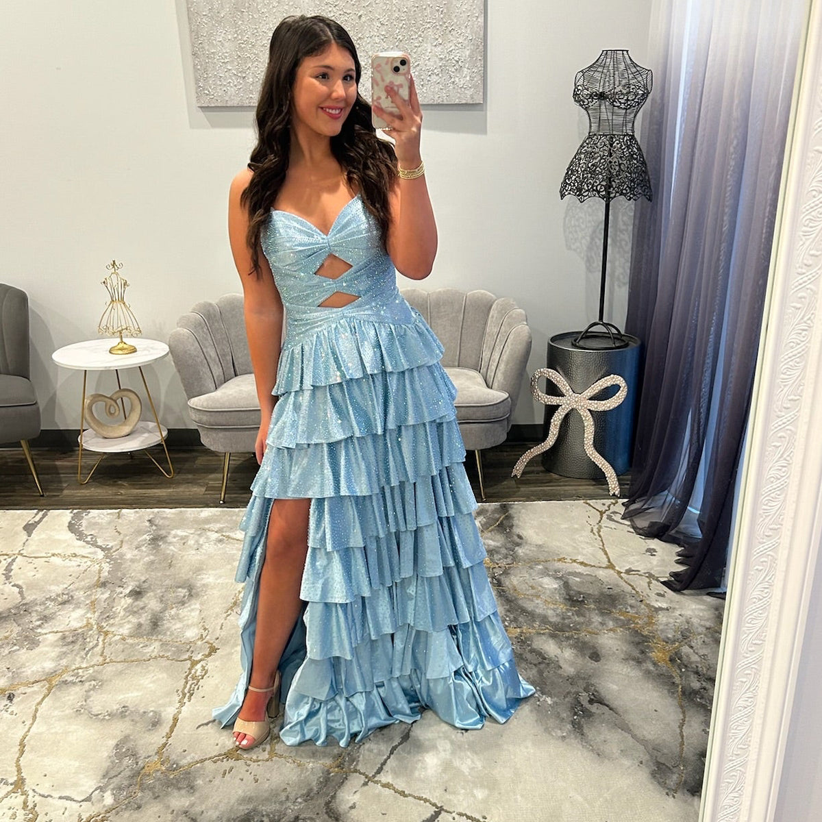 JoycesTPR Sherri Hill 57416 Light Blue Prom 