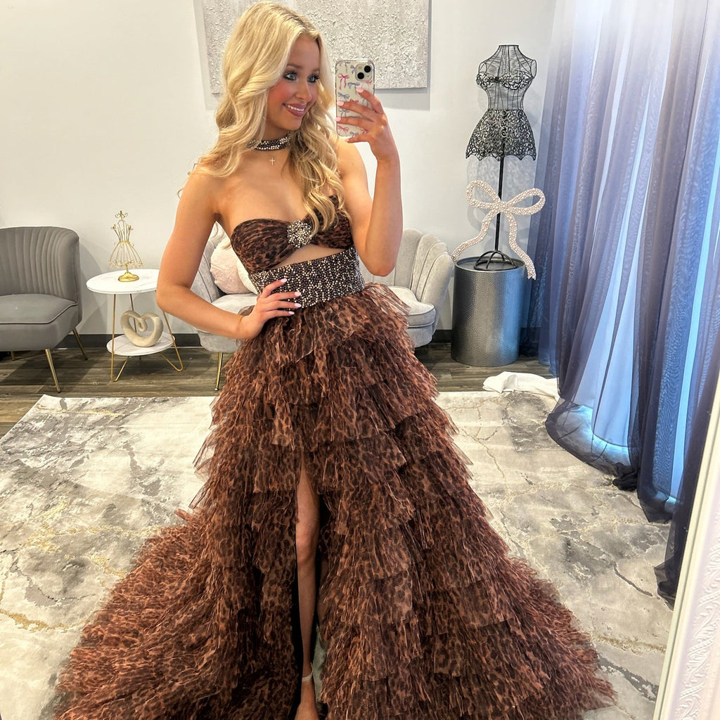 JoycesTPR Sherri Hill 57510 Cheetah Prom 