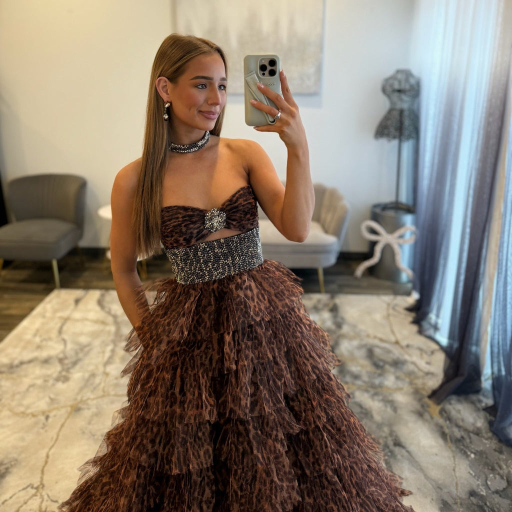 JoycesTPR Sherri Hill 57510 Cheetah Prom 