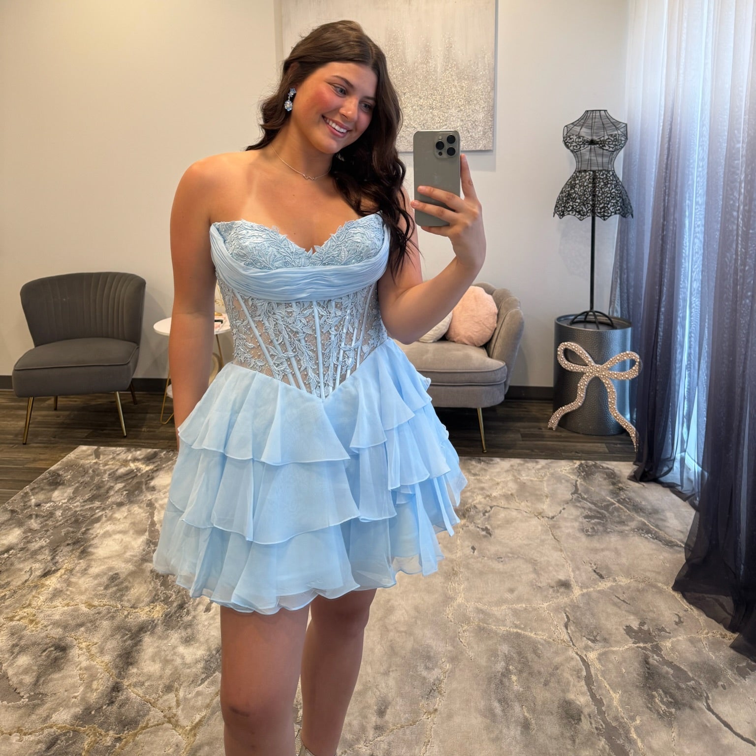 JoycesTPR Sherri Hill 57572 Light Blue Close