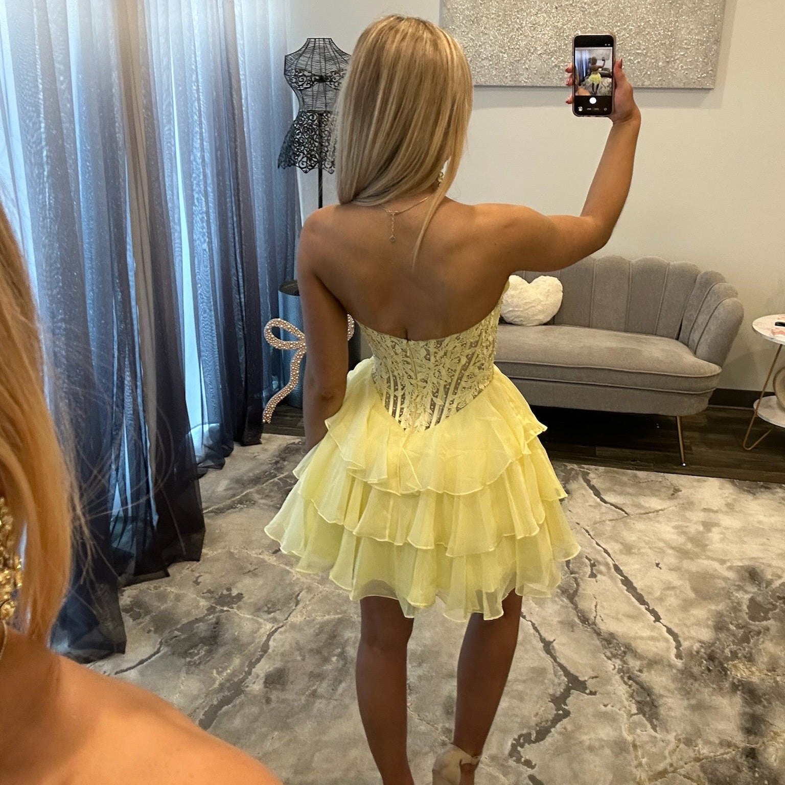 JoycesTPR Sherri Hill 57572 Yellow McKenna
