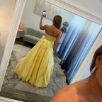 JoycesTPR Sherri Hill 57575 Yellow Ballgown