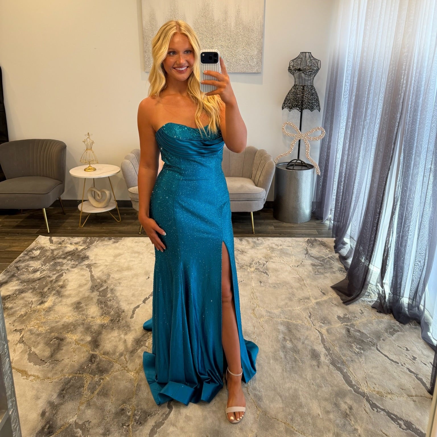 JoycesTPR Sherri Hill 57627 Teal Prom