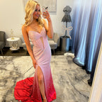 JoycesTPR Sherri Hill 57901 Pink Red Ombre Prom 