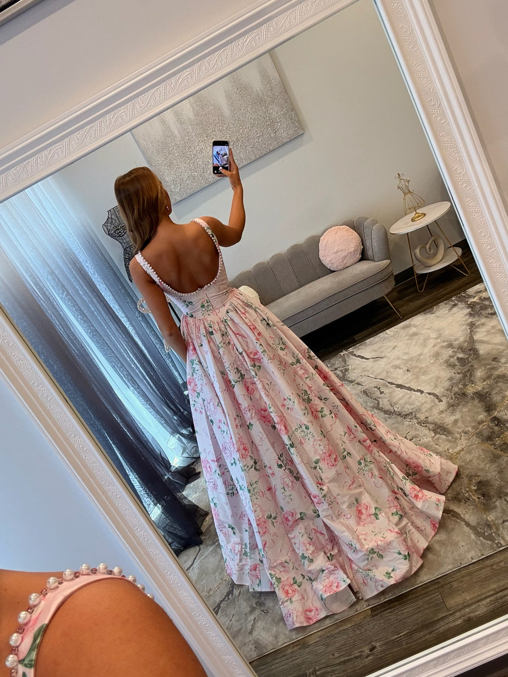 JoycesTPR Sherri Hill 57965 Pink Print Dress 