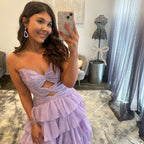 JoycesTPR Sherri Hill 58011 Periwinkle Prom Dress Up Close