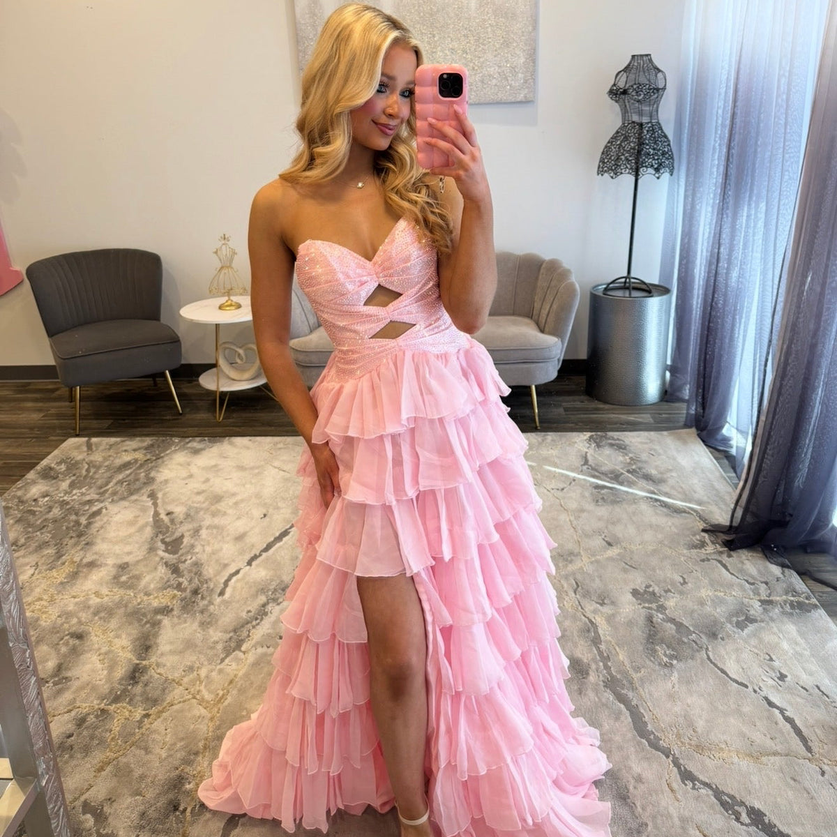 JoycesTPR Sherri Hill 58011 Pink Prom 