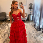 JoycesTPR Sherri Hill 58011 Red Prom Dress 