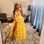 JoycesTPR Sherri Hill 58011 Yellow Dress