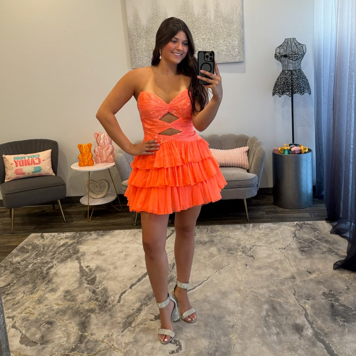 JoycesTPR Sherri Hill 58025 Orange 