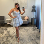 JoycesTPR Sherri Hill 58059 Light Blue Print