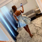 JoycesTPR Sherri Hill 58071 Ivory Blue 