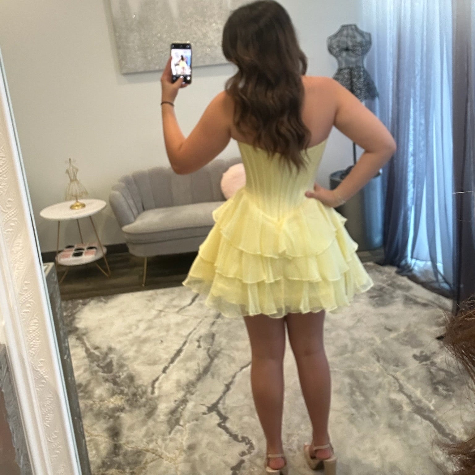 JoycesTPR Sherri Hill 58074 Yellow 