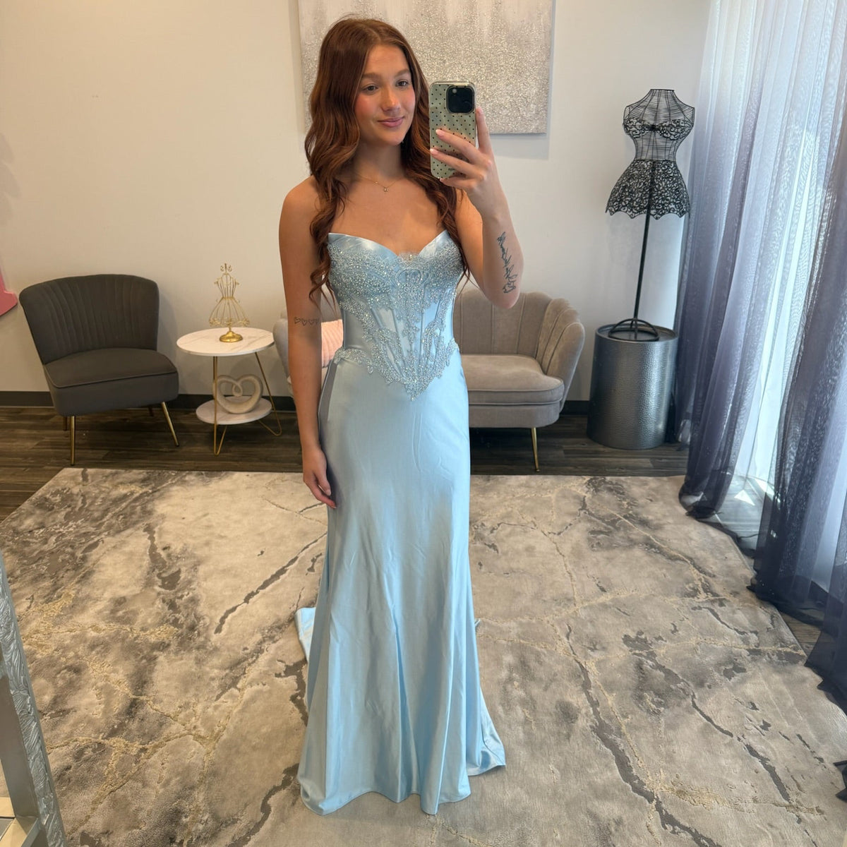 JoycesTPR Sherri Hill 58077 Light Blue 