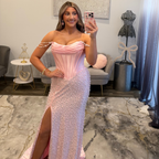 JoycesTPR Sherri Hill 58093 Pink Silver Pearls 