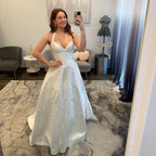JoycesTPR Sherri Hill 58096 IvorySilver Prom Dress 