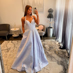JoycesTPR Sherri Hill 58096 Lilac Silver Prom Dress 