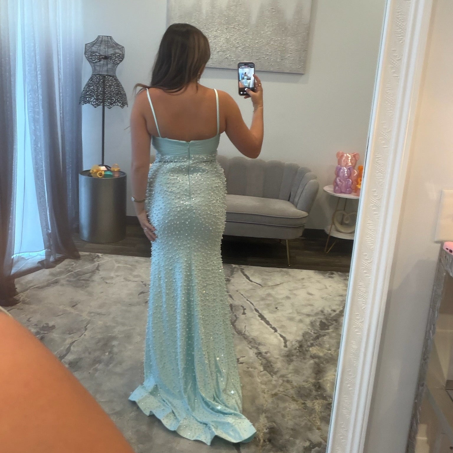 JoycesTPR Sherri Hill 58097 Aqua 
