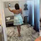 JoycesTPR Sherri Hill 58104 Aqua / Silver 