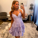 JoycesTPR Sherri Hill 58104 Lilac Silver 