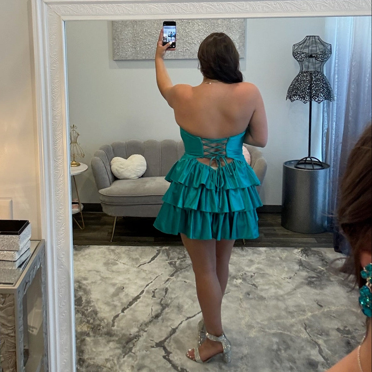 JoycesTPR Sherri Hill 58127 Teal 