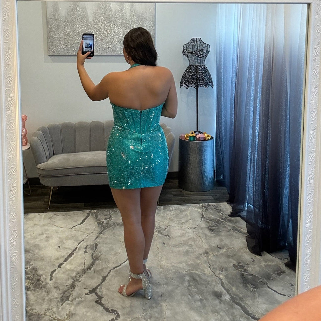 JoycesTPR Sherri Hill 58153 Teal 