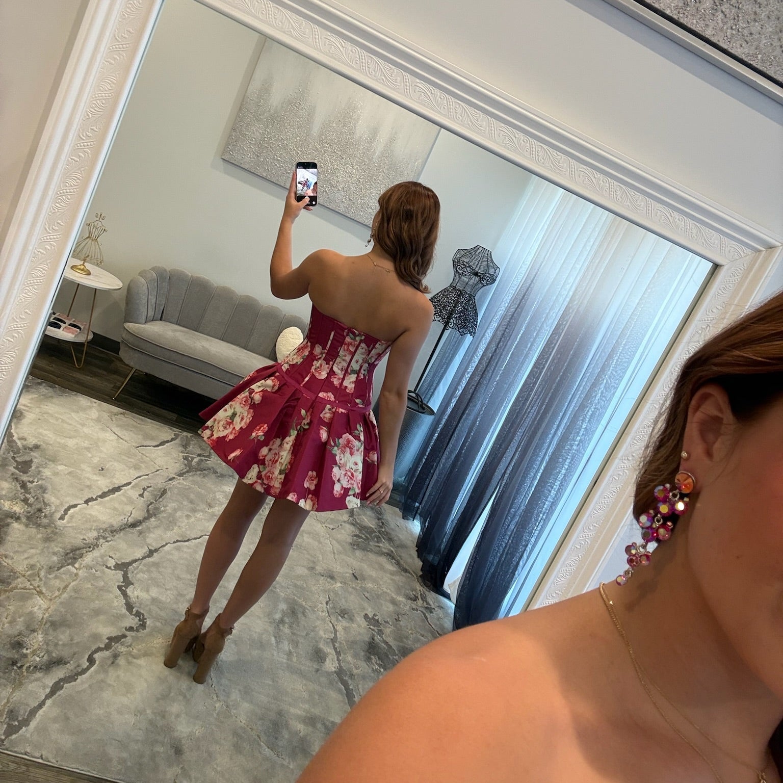 JoycesTPR Sherri Hill 58169 Plum Print Back 