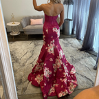 JoycesTPR Sherri Hill 58180 Plum Print Close 