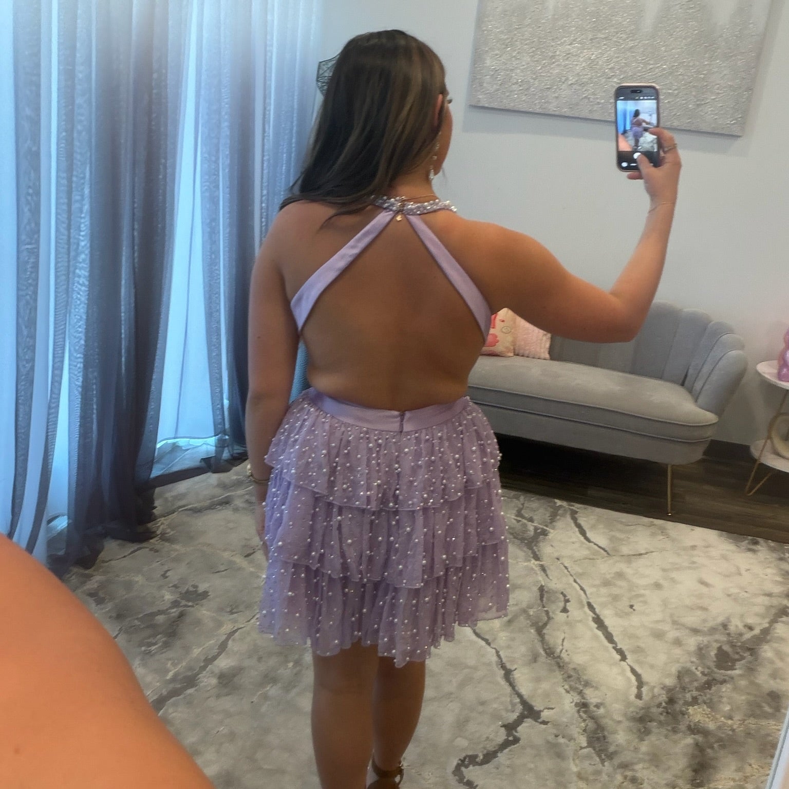 JoycesTPR Sherri Hill 58181 Lilac 