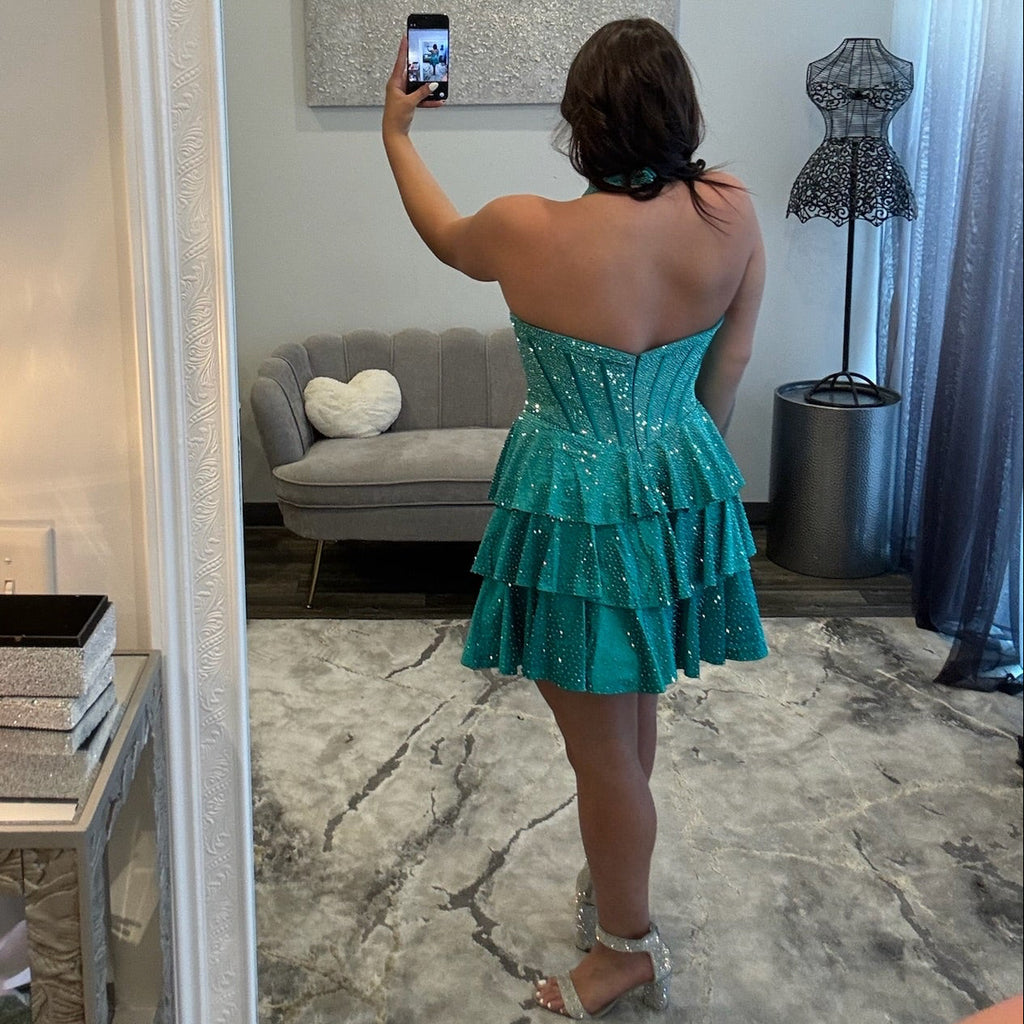 JoycesTPR Sherri Hill 58183 Teal 