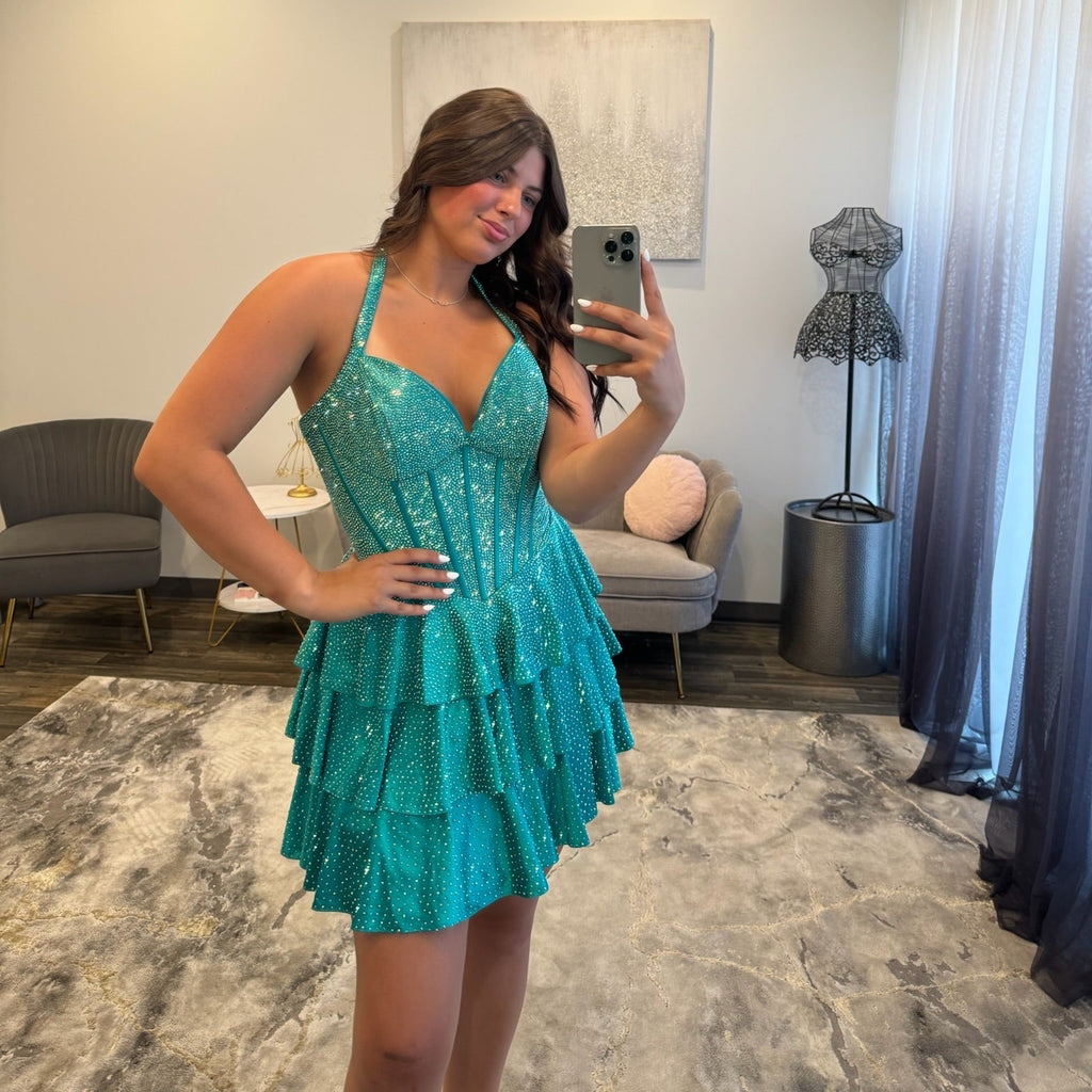 JoycesTPR Sherri Hill 58183 Teal 
