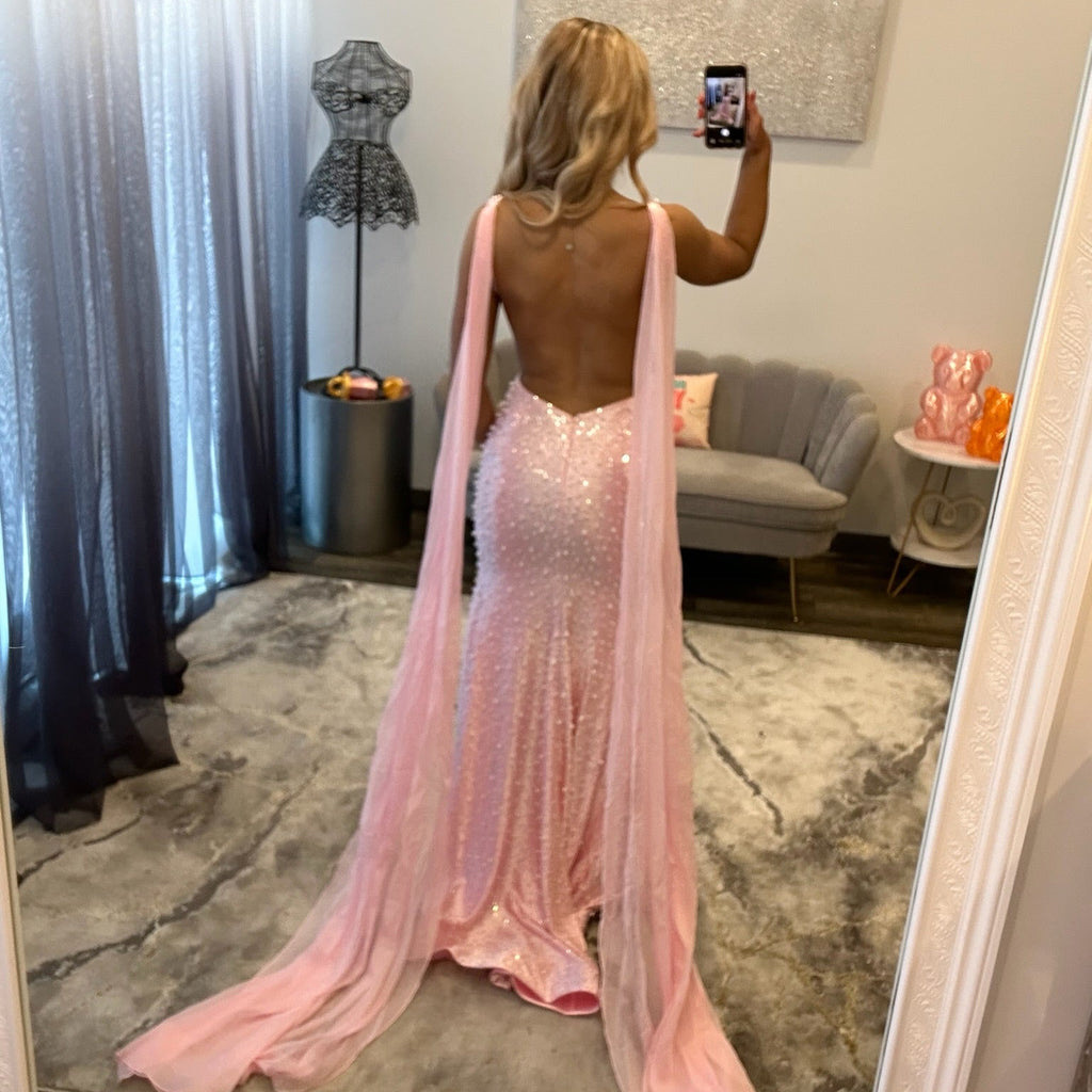JoycesTPR Sherri Hill 58187 Pink Silver 