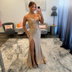 JoycesTPR Sherri Hill 58232 Nude Silver 