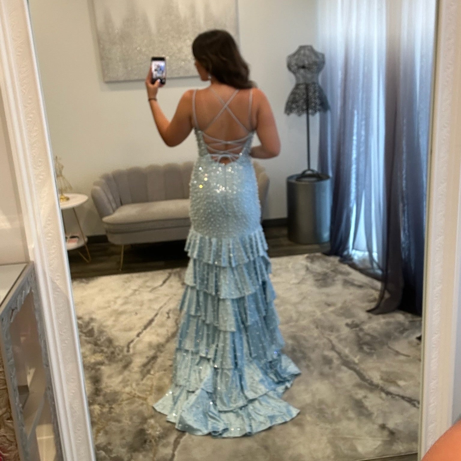 JoycesTPR Sherri Hill 58241 Light Blue 