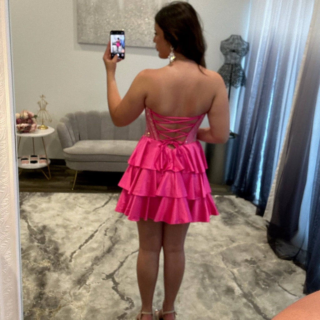 JoycesTPR Sherri Hill 58266 Bright Fuchsia 