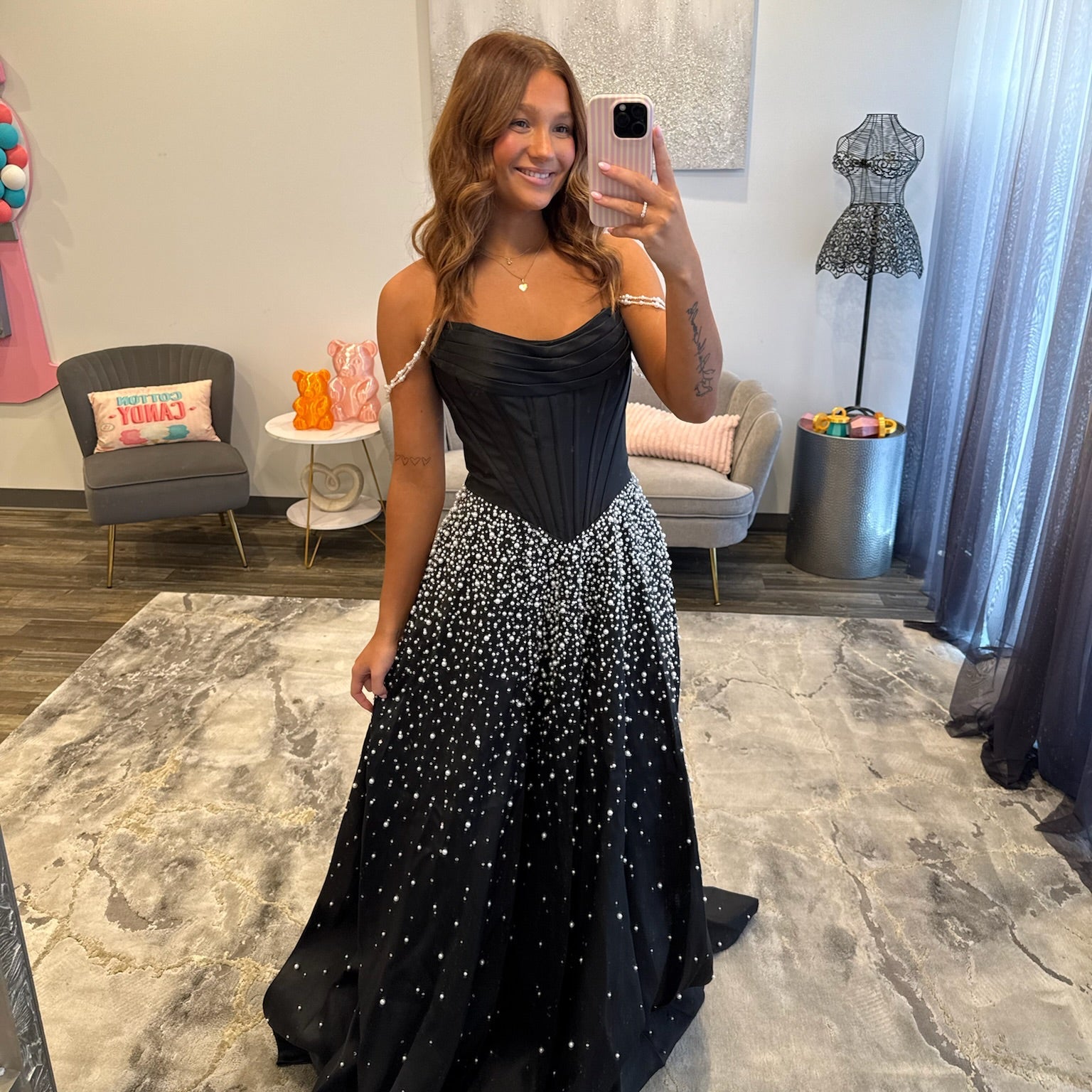 JoycesTPR Sherri Hill 58283 Black Silver