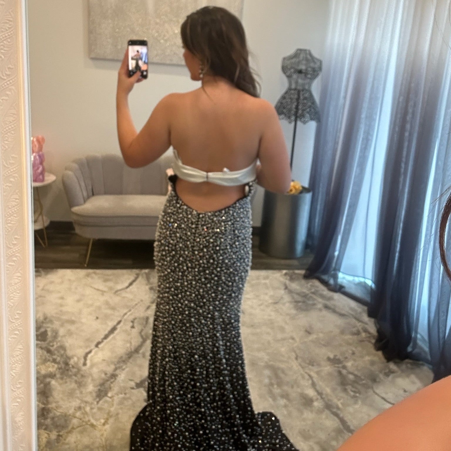 JoycesTPR Sherri Hill 58291 Black White 