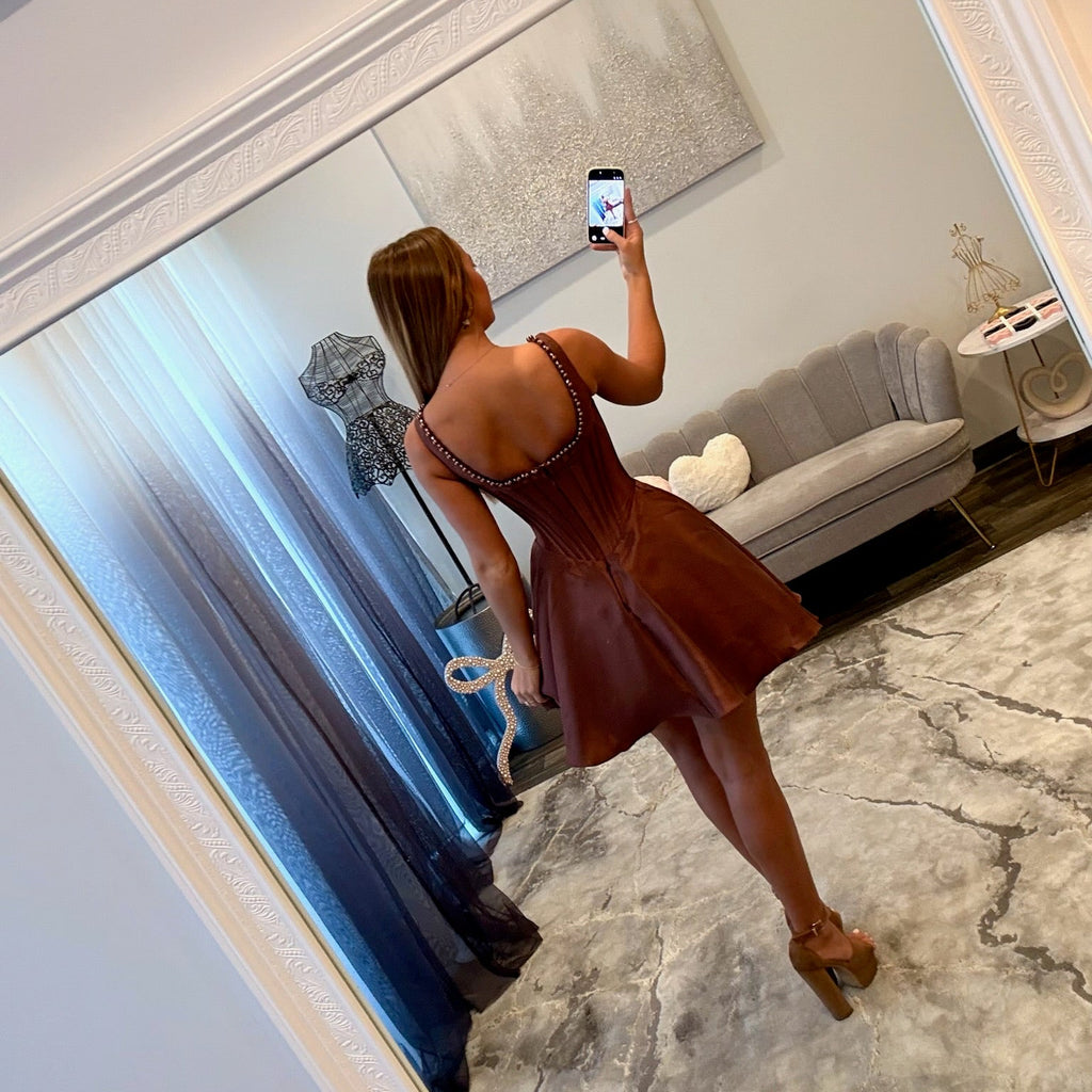 JoycesTPR Sherri Hill 58294 Chocolate 