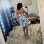 JoycesTPR Sherri Hill 58297 Ivory Blue 