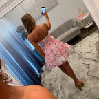 JoycesTPR Sherri Hill 58297 Pink Green Print 