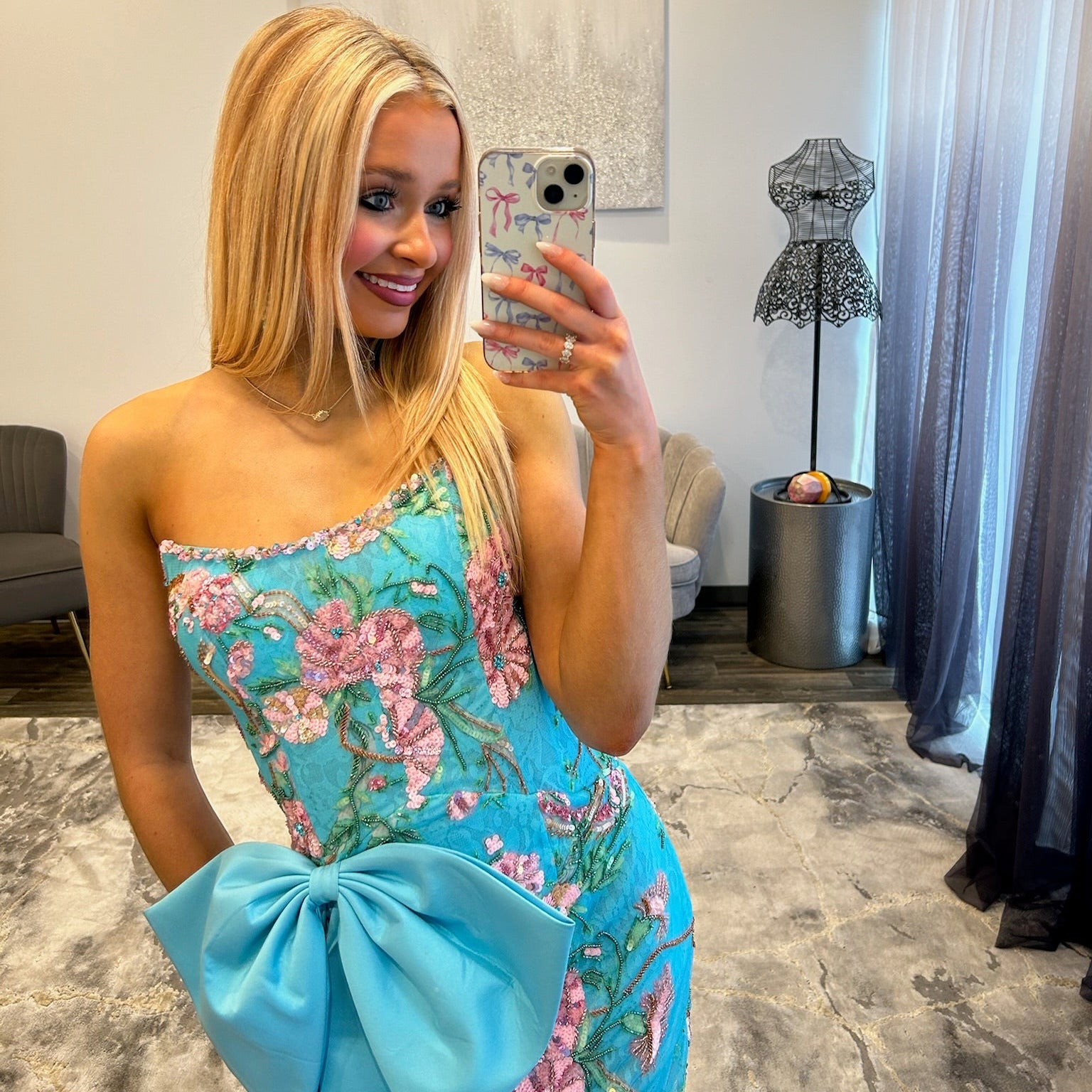 JoycesTPR Sherri Hill 58300 Aqua Close 