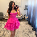 JoycesTPR Sherri Hill 58316 Bright Fuchsia 