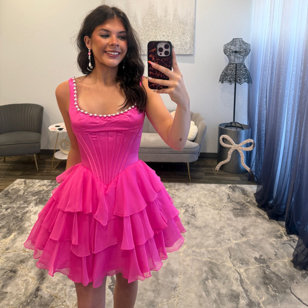 JoycesTPR Sherri Hill 58316 Bright Fuchsia 