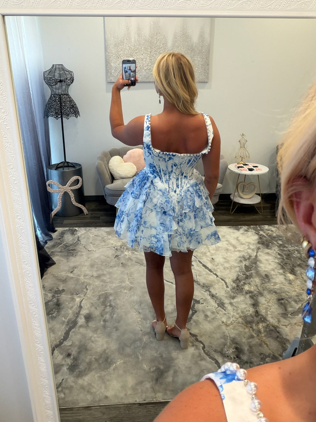 JoycesTPR Sherri Hill 58317 Ivory Blue 
